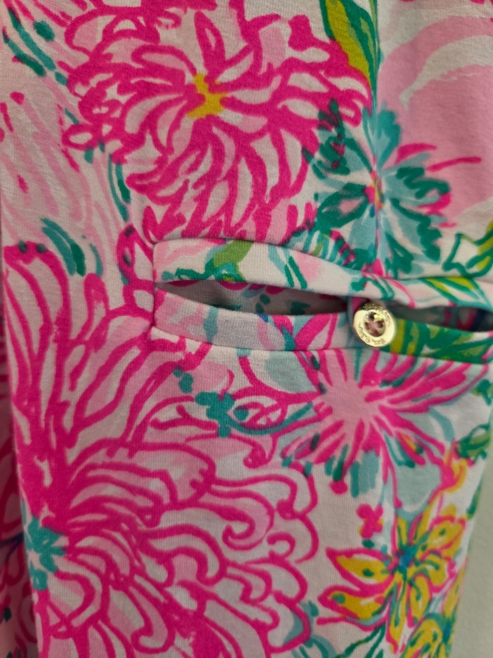 Lilly Pulitzer dress S collar short sleeves pocket coastal nautical luxury beach - Picture 3 of 9